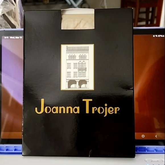 NWT'S JOANNA TROJER SATIN SHEER HOSIERY - Picture 1 of 5